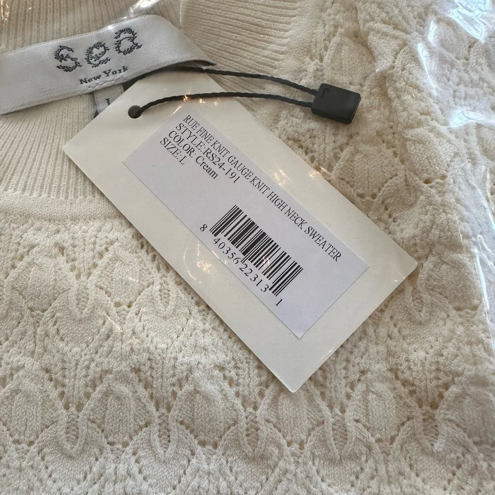 SEA NY Rue Sweater Cream NWT - Picture 9 of 10
